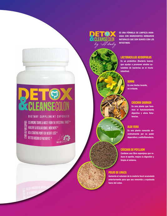 Detox & Cleanse Colon by Hibody (Excellent Product-Fast Results-Brand New)