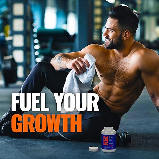 TestoFuel 120 T-Booster Pills – Natural Testosterone Support for Strength, Energy & Muscle Growth