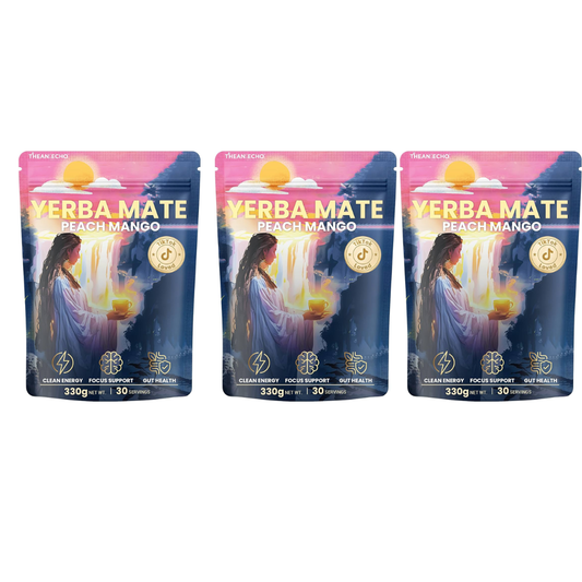 Yerba Magic Yerba Mate Energy Drink – Peach Mango – Gut Health – 30 Servings