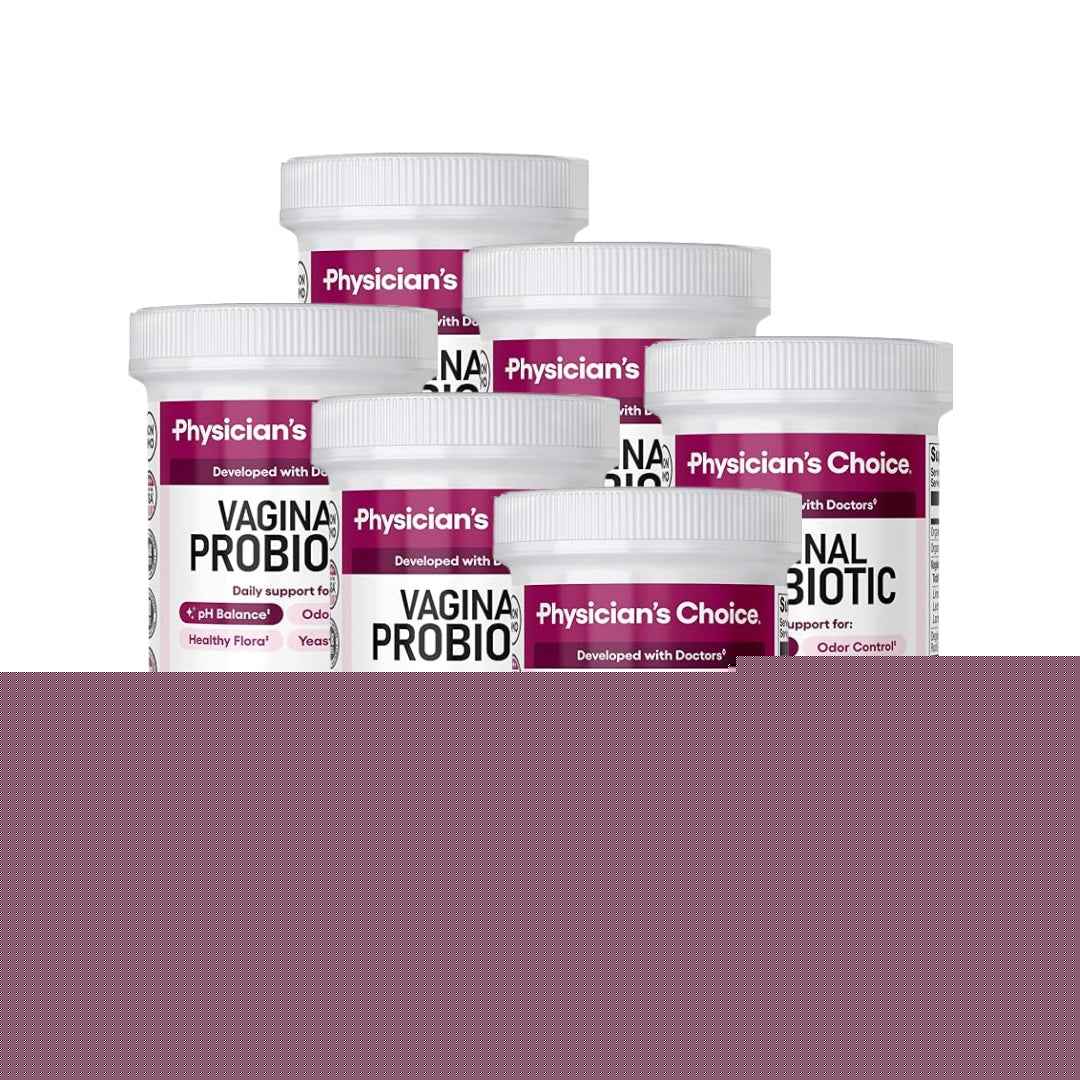 Pack of 6 Physician's CHOICE Vaginal Probiotics for Women, pH Balance & Odor, 30ct