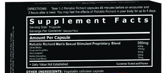 Reliable Richard Original - Male Enhanced, Stamina & Libido Male Enhancement
