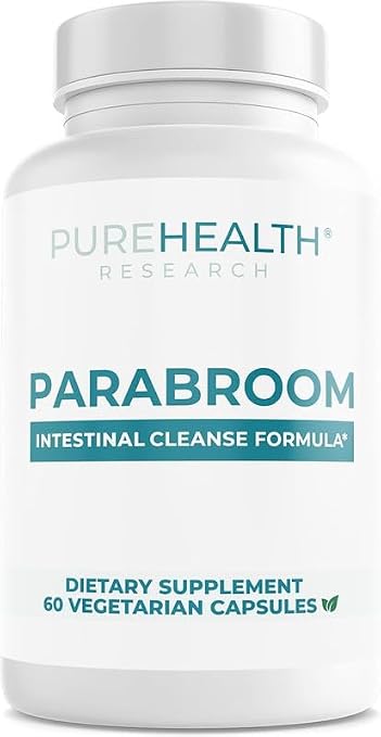 ParaBroom Intestine Support For Humans Para Broom by Pure Health 60 Capsules