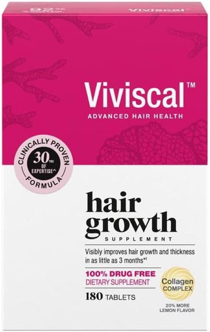 Viviscal Hair Growth Supplements for Women – Thicker, Fuller Hair Support for Thinning Hair