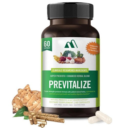 60 Capsules Previtalize Probiotic Element Food Capsules, Probiotic Fiber
