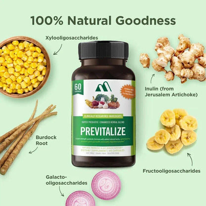 60 Capsules Previtalize Probiotic 100 % Natural Goodness
