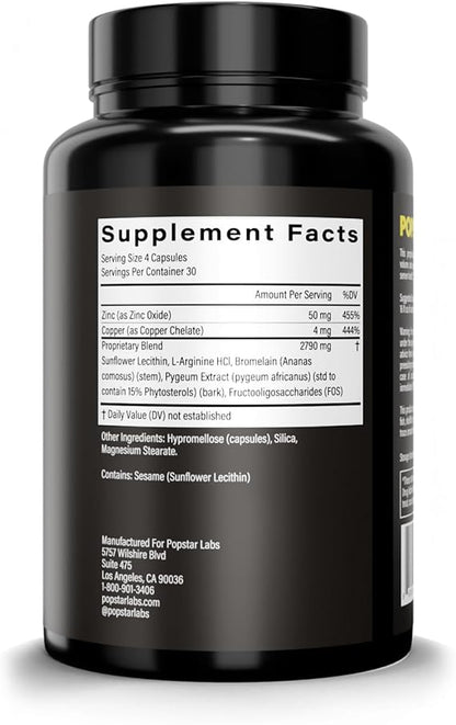 POPSTAR Labs Semen Volume Booster – Men’s Fertility &amp; Semen Health Support Supplement