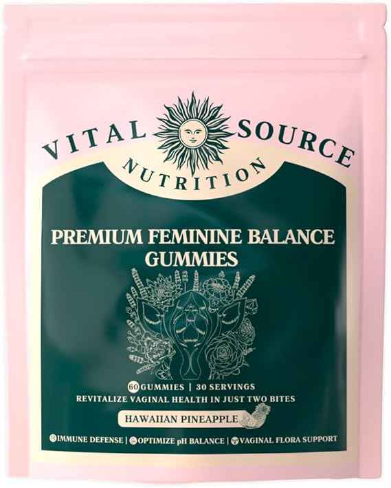 Vital Source Nutrition Premium Feminine Balance Gummies – 60 Gummies
