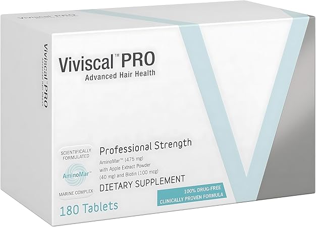 Viviscal Pro Advanced Hair Health 180 Tablets – Professional-Grade Support for Thicker, Healthier Hair