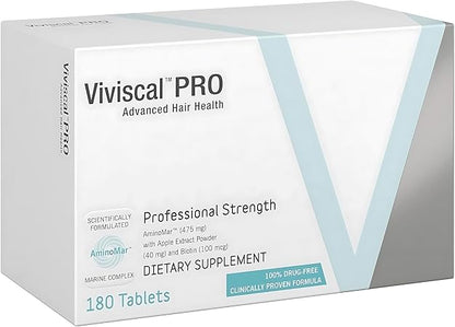 Viviscal Pro Advanced Hair Health 180 Tablets – Professional-Grade Support for Thicker, Healthier Hair