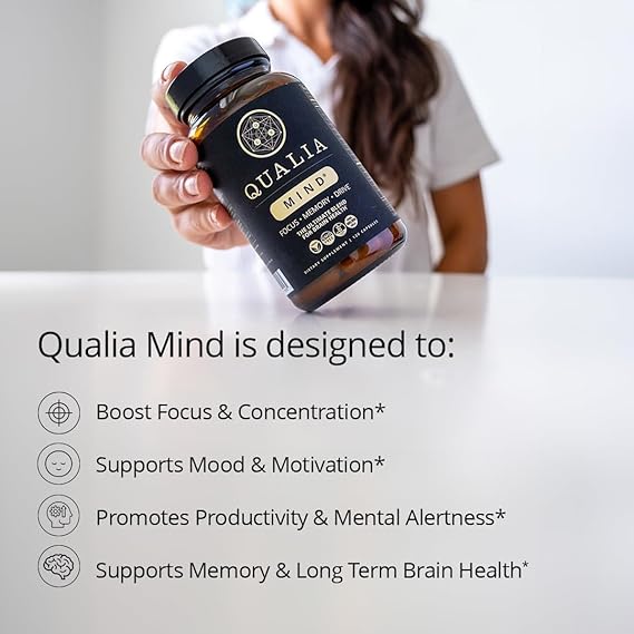 Authentic Qualia Mind Supplement Blend – Advanced Brain Health & Cognitive Performance Support (120 Capsules)