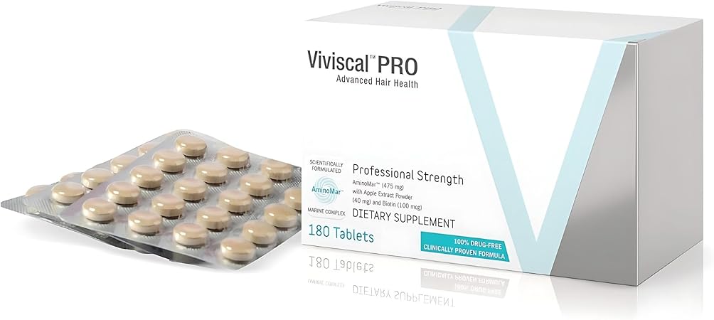 Viviscal Pro Advanced Hair Health 180 Tablets – Professional-Grade Support for Thicker, Healthier Hair