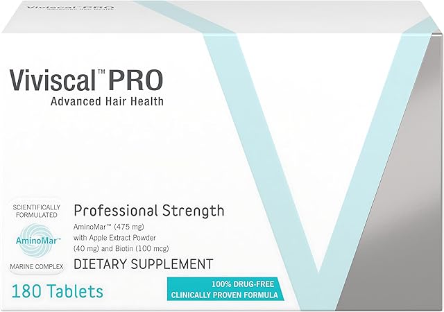 Viviscal Pro Advanced Hair Health 180 Tablets – Professional-Grade Support for Thicker, Healthier Hair