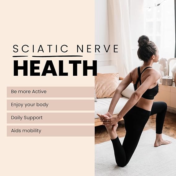 Sciatica Nerve Relief Support – Natural Herbal Supplement for Lower Back, Hip &amp; Leg Comfort