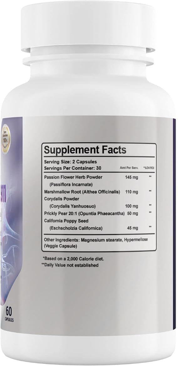 Nerve Control 911 – Natural Plant-Based Nerve Health Supplement (60 Capsules)