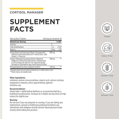 Integrative Therapeutics Cortisol Manager – Stress Support &amp; Restful Sleep Formula