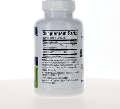 Prevagen Regular Strength - 60 Capsules (2 Month Supply) | Formulated for Your Brain | 10mg of Apoaequorin Plus Vitamin D3 with 7-Day Pill Minder