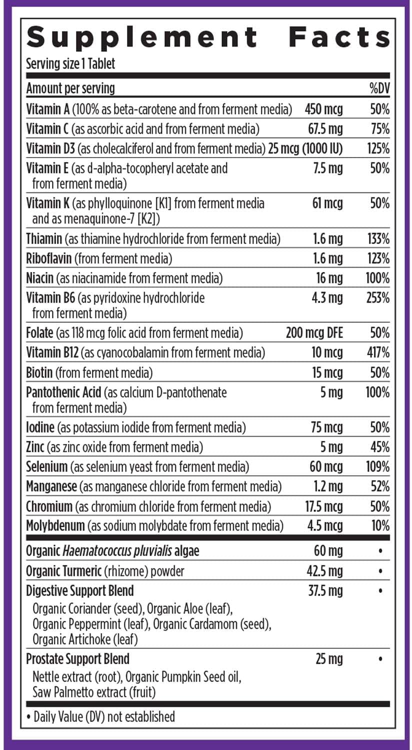 New Chapter Men’s Multivitamin 55+ – Complete Daily Support for Energy, Heart, Brain & Immune Health