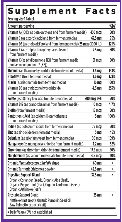New Chapter Men’s Multivitamin 55+ – Complete Daily Support for Energy, Heart, Brain & Immune Health