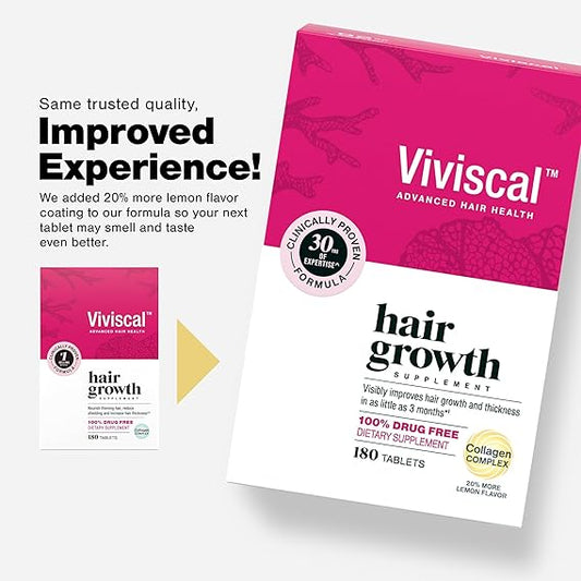 Viviscal Hair Growth Supplements for Women – Thicker, Fuller Hair Support for Thinning Hair