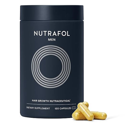 Nutrafol Men Hair Growth Supplements Ages 18–49 – 1-Month Bottle for Stronger, Thicker-Looking Hair