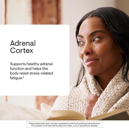 THORNE Adrenal Cortex, Bovine Adrenal Glandular Supplement, 60 Capsules (Pack of 5)