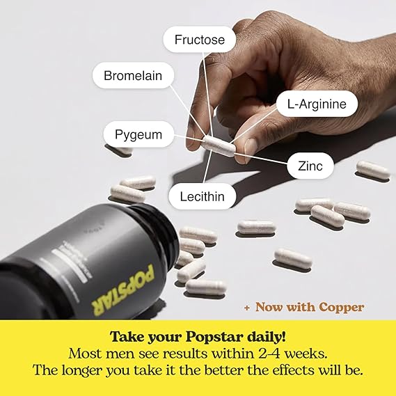 POPSTAR Labs Semen Volume Booster – Men’s Fertility &amp; Semen Health Support Supplement