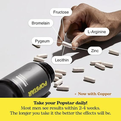 POPSTAR Labs Semen Volume Booster – Men’s Fertility &amp; Semen Health Support Supplement