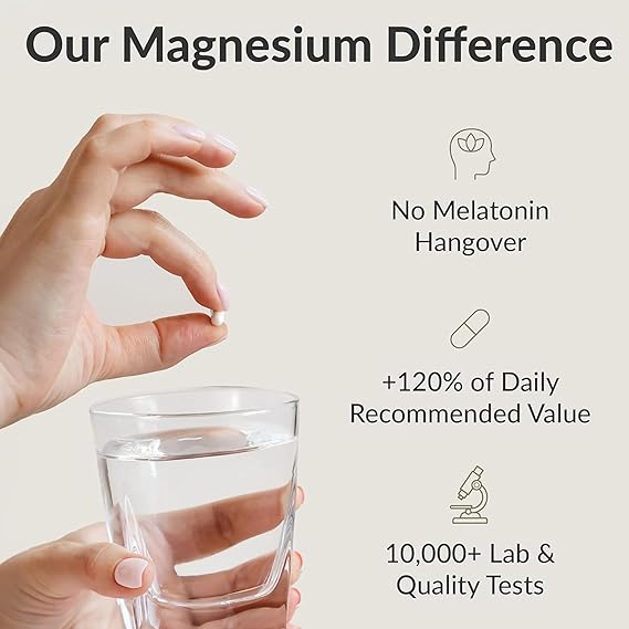 BIOptimizers Magnesium Breakthrough – 7 Forms of Magnesium for Sleep, Stress Relief &Cognitive Support (60 Capsules)