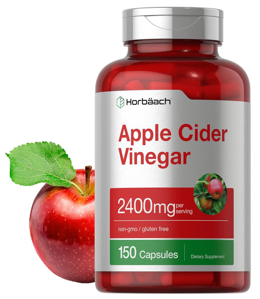 Horbäach Apple Cider Vinegar Capsules 2400mg – 150 Capsules
