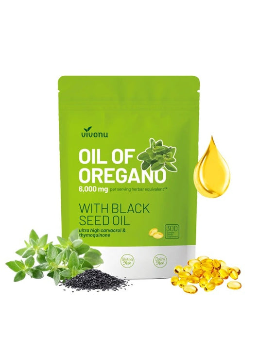 Oil of Oregano with balck seed oil-6000 mg-300 tablet