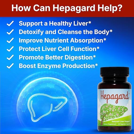Hepagard – Natural Liver Support Supplement with N-Acetyl Cysteine (NAC) for Detox &amp; Daily Wellness