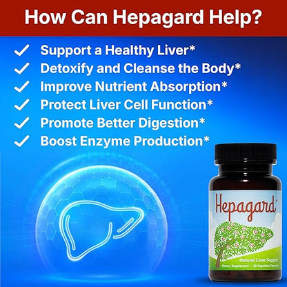 Hepagard – Natural Liver Support Supplement with N-Acetyl Cysteine (NAC) for Detox &amp; Daily Wellness