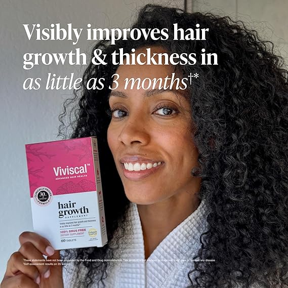Viviscal Hair Growth Supplements for Women – Thicker, Fuller Hair Support for Thinning Hair