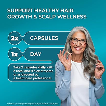 PUREHEALTH RESEARCH ReGrow Hair Growth Vitamins (60 Capsules)