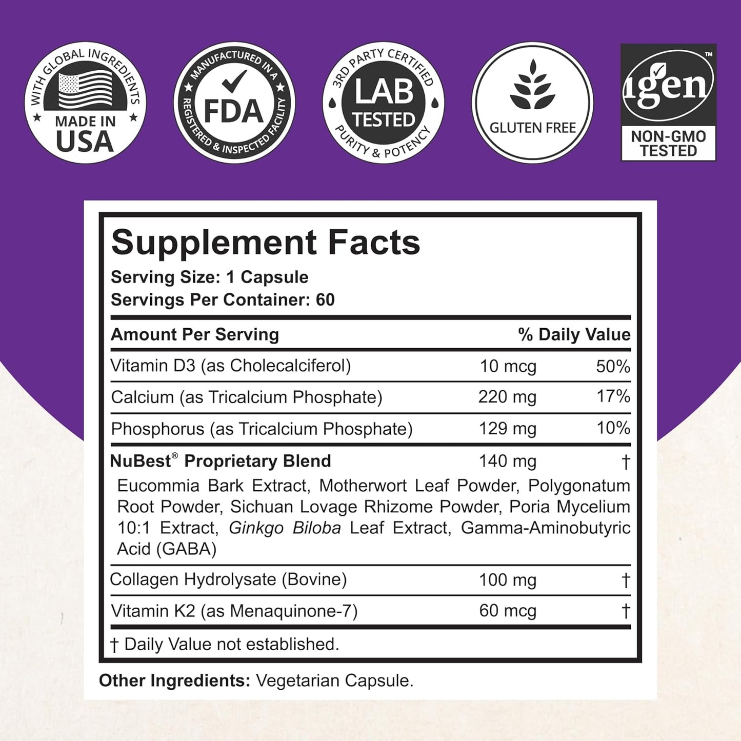 2 X NuBest Tall – Powerful Growth Formula (60 Capsules Each)