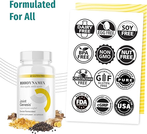 Joint Genesis - Joint Support Supplement - with Mobilee and Boswellia Serrata - for Comfortable, Flexible Joints - 30-Day Supply