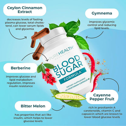 PureHealth Research Blood Sugar Formula – Daily Blood Sugar Wellness Support