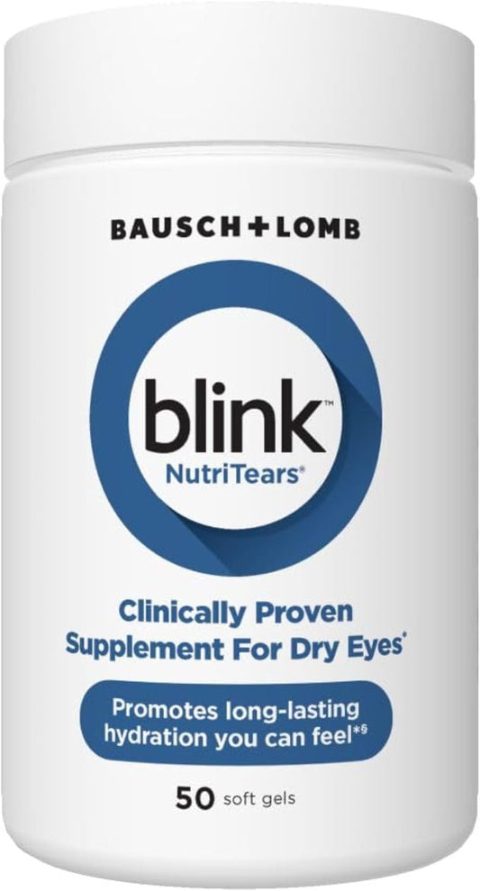 BLINK Nutritears Supplement for Dry Eyes, 50 softgels
