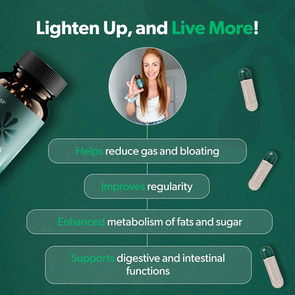 Bioma Probiotics for Digestive Health 3 In 1 Gut Health Probiotic 60 Caps  lighten up live more