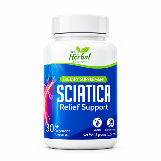 Sciatica Nerve Relief Support – Natural Herbal Supplement for Lower Back, Hip & Leg Comfort
