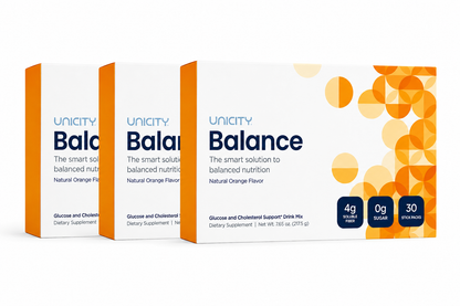 UNICITY Balance Cholesterol Support Drink Mix (30 Stick Pack – Orange Flavor)