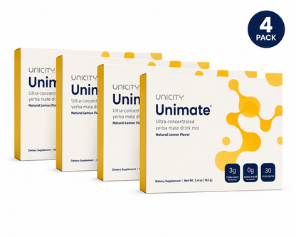 Unicity Unimate Lemon Drink Mix (30 Sachets) – Energy &amp; Metabolism Support