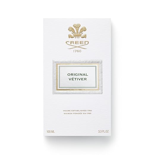 Creed Original Vetiver perfume packaging on a white background