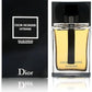 Dior Homme Intense perfume bottle and packaging on a black background