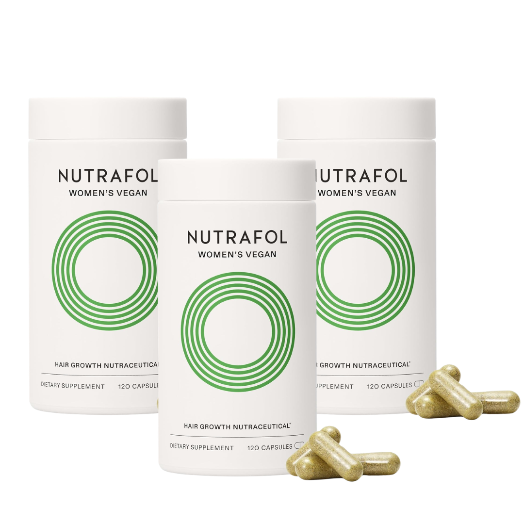 Nutrafol Women Hair Growth Supplements Ages 18-44 – Vegan 1-Month Bottle for Thicker, Healthier-Looking Hair
