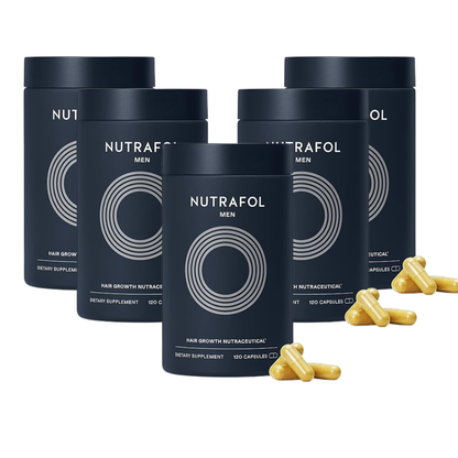 Nutrafol Men Hair Growth Supplements Ages 18–49 – 1-Month Bottle for Stronger, Thicker-Looking Hair