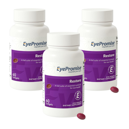 EyePromise Restore Aging Eye Health Supplements – 60 Softgels | Omega-3, Lutein &amp; Zeaxanthin for Vision Support