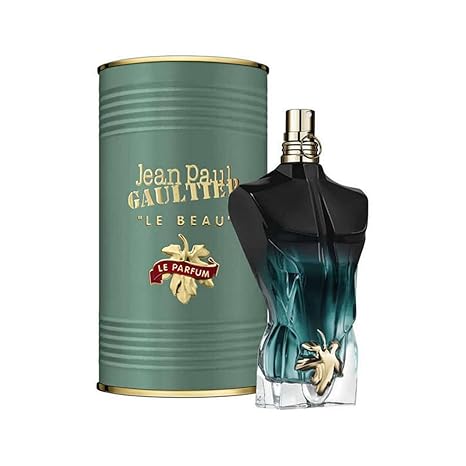Jean Paul Gaultier perfume bottle and packaging on a white background