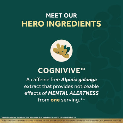 Neuriva Brain Health Ultra 60 Capsules hero ingredients