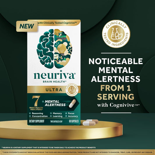 Neuriva Brain Health Ultra 60 Capsules no 1 serving 